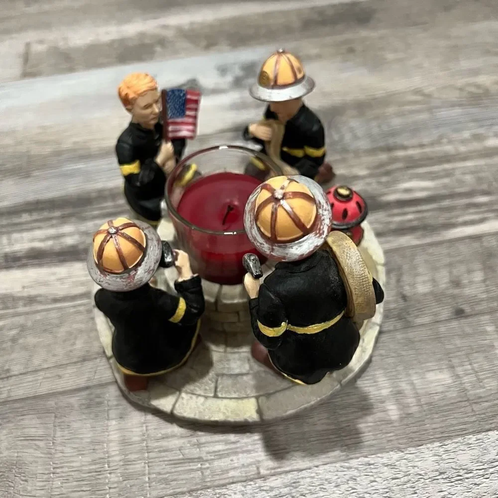 Continental Creations Firefighter candle holder